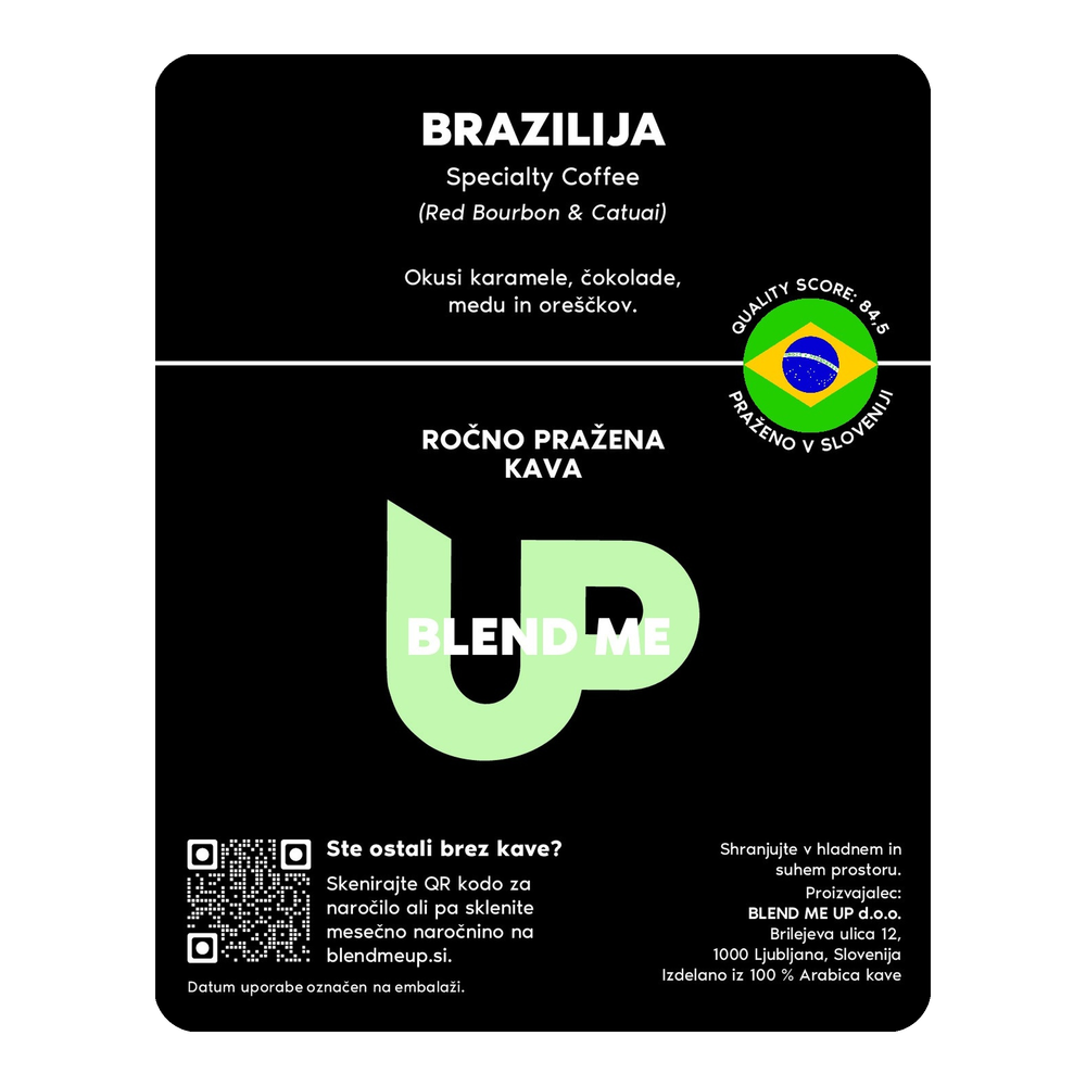 Ročno pražena kava Brazilija