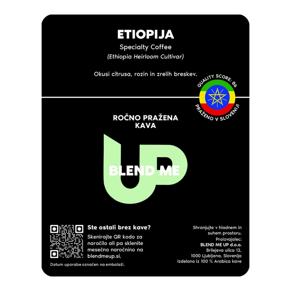 Ročno pražena kava Etiopija