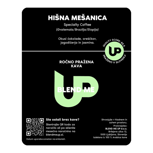 Ročno pražena kava Hišna Mešanica