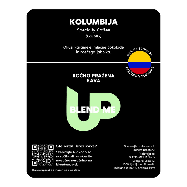 Ročno pražena kava Kolumbija