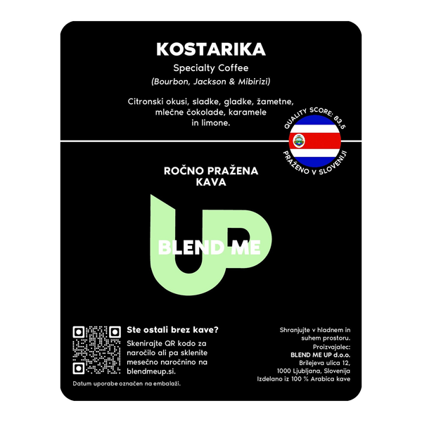 Ročno pražena kava Kostarika