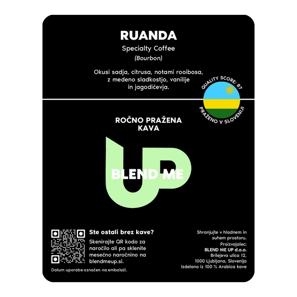 Ročno pražena kava Ruanda