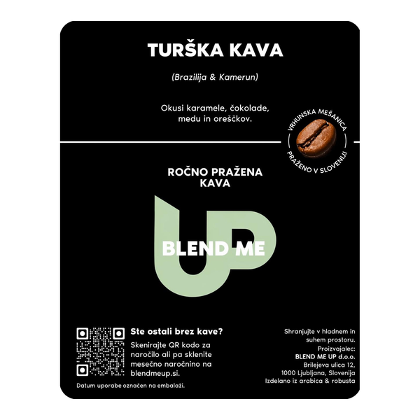 Ročno pražena kava Turška Mešanica